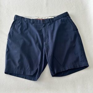 Ralph Lauren Shorts Mens 38 Polo Golf Chino Navy Blue Polo Badge Flat Front